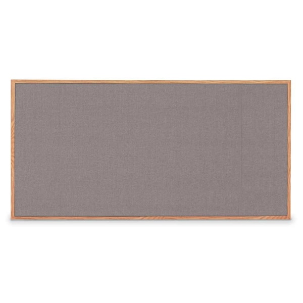 Combo Board, 96"x48", Bronze Frame/White Porcelain & Forbo